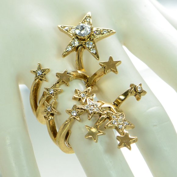 Oscar de la Renta Full Finger Stackable Star Ring